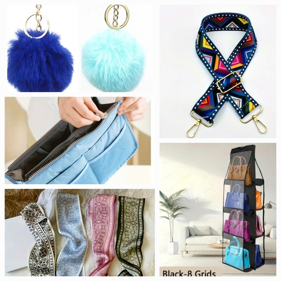 All About Your Bag Accessories Set Nine Pieces - Picture 1 of 8